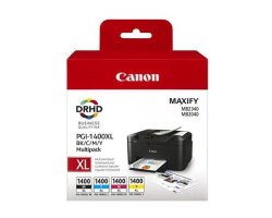 Canon Ink 1400XL Combo Pack Black cyan yellow magenta 1400 XL Multi Pack O
