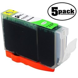 5-PACK Replacement Canon Pixma PRO9000 Mark II Printer Green Ink Cartridge - Compatible Canon CLI-8G Green Ink Tank