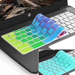 2PACK Keyboard Cover Skin For Hp Chromebook 14 Hp 14 Inch Touch-screen Chromebook Hp Chromebook 14-AK 14-CA Series Hp Chromebook 14 G2 G3 G4