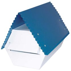 Fragram Letter Box Blue Galv AWS2648