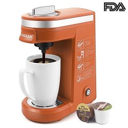 Chulux Coffee Maker Single-serve Coffee Machine For K Cups Orange