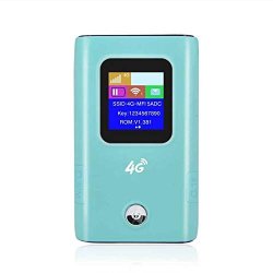 Semoic 4G Wifi Router Car Mobile Hotspot Broadband Pocket Mifi Unlock LTE Modem Wifi Extender Repeater Router Blue