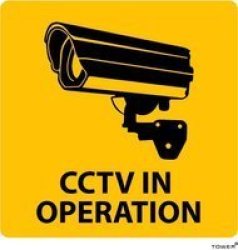 Abs Sign - Cctv In Operation 190 X 190MM
