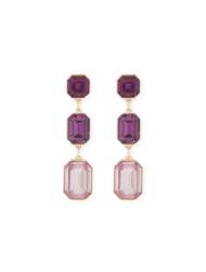 Sasha Stone Drop Earrings - 0 Purple Multi
