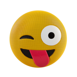 Jam Jamoji Winking Tongue Out Emoji Bluetooth Speaker in Yellow