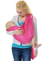 Ring Sling Baby Wrap Carrier For Newborn And Toddler Lightweight Breathable Mesh Baby Wrap Perfect For Summer Swimming Pool Beach Pink
