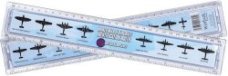 World War 11 Aircraft Identification Plastic Ruler - 30CM