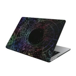 Translucent Space Tunnel Protective Cover For Macbook Air 13.3 M1 - Black
