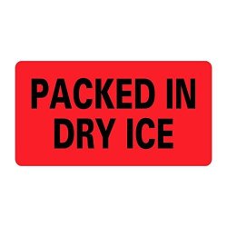 Packed In Dry Ice Infection Control Medical Labels LV-MICL14