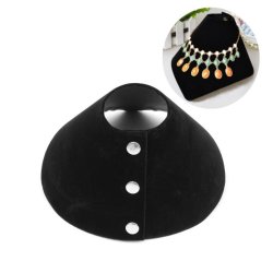 Velvet Necklace Bust Display Stand For Jewelry Counter Decoration