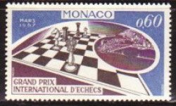 MONACO 1967 Grand Prix International Chess Unmounted Mint Complete Set