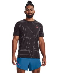 Men's Ua Breeze 2.0 Trail Running T-Shirt - Jet Gray Sm