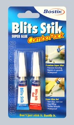Bostik Blits Stik Super Glue Combo Pack