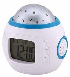 Oysrong Music Star Projection Clock Electronic Calendar Colorful Alarm Clock Projection Clock