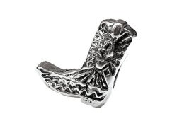 Zable Sterling Silver Cowboy Boot All Major Brands Compatible Bead Charm