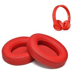 Beats Studio 2.0 Memory Foam Replacement Earpads Ear Pad Ear Cushions Studio 3.0 Wired wireless Bluetoothheadset Over-ear Headphones 1 Pair Red