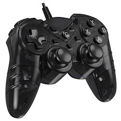 Game Controller For PC PS3 Wired PS3 Controller For Windows 7 8 8.1 10 Laptop Tv Box Playstation 3 USB Steam Gamepad Joystick Joypad With Dual Vibration Feedback Turbo Trigger
