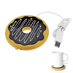 RELY2016 Creative USB Cookie Cup Warmer Coaster Coffee Mug Heating Pad Desktop Cute Gadget