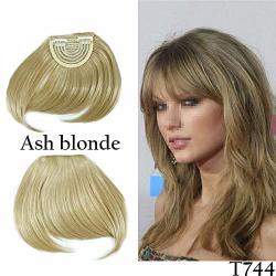 Kqlh Snoilite 8 Short Front Neat Bangs Clip In Bang Fringe Hair