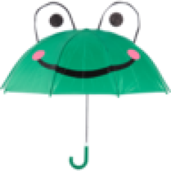 Poppins Green Frog Kids Umbrella