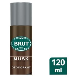 Brut Musk Aerosol Deodorant Body Spray 120ML