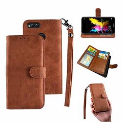Huawei Mate Se Case Honor 7X Wallet Case Wallet Stand Flip Magnetic 6 Cards Pu Leather Cover With Wrist Strap And Oil Edge Making