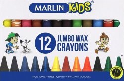 Kids Jumbo Wax Crayons 14MM Pack Of 12