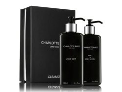 Charlotte Rhys Oud Noir Cleanse Liquid Soap & Hand Lotion Gift Set Set Of 2
