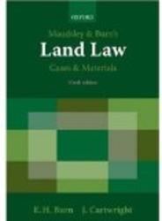 Maudsley & Burn's Land Law Cases and Materials