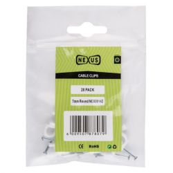 Nexus - Cable Saddle Round 7MM 20 - 24 Pack