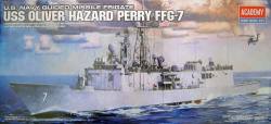 U.s.s. Navy Guided Missle Frigate Uss Oliver Hazard Perry Ffg-7