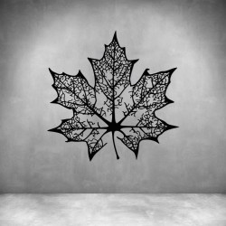 Autumn Leaf - Matt Black L 1000 X H 1000MM