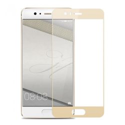 Tempered Glass Full Cover For Huawei P10 Plus - Gold