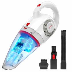 Geemo Handheld Vacuum Cleaner 8500PA Wet Dry Powerful Cyclonic Suction Lightweight Quick Charge Vacuum Cleaner Cordless For Home & Car X4
