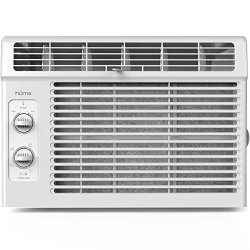 Homelabs 5000 Btu Window Mounted Air Conditioner - 7-SPEED Window Ac Unit Small Quiet Mechanical Controls 2 Cool And Fan Settings With Installation Kit