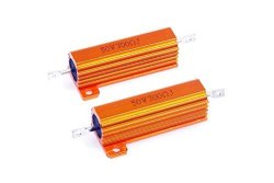 Lm Yn 50 Watt 300 Ohm 5% Wirewound Resistor Electronic Aluminium Shell Resistors Gold Suitable Inverter LED Lights Frequency Divider Servo Industry Other Industrial Control