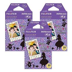 Fujifilm Instax Alice In Wonderland Film Pack Instant Print MINI Cameras 3 Pack 30 Sheets