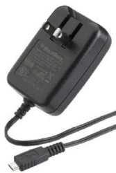 Issmor - Blackberry Micro-usb Folding Blade Travel Charger - Black Original Oem ASY-18078-001 HDW-17955-001
