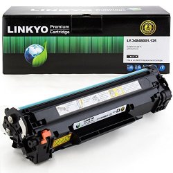 Linkyo Compatible Toner Cartridge Replacement For Canon 125 3484B001AA Black