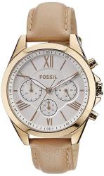 Fossil Women's Modern Courier Quartz Stainless Steel And Leather Chronograph Watch Color: Rose Gold Tan Model: BQ1751