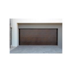 Garage Door Sectional Steel Insulated Stripe Dark Oak Textured Double W40xh2140mm Reviews Online Pricecheck