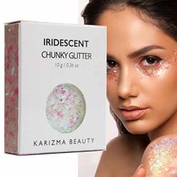 Iridescent Chunky Glitter Karizma Beauty Festival Glitter Cosmetic Face Body Hair Nails