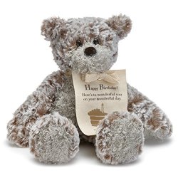 Demdaco Happy Birthday MINI Giving Bear Children's Plush Stuffed Animal Toy