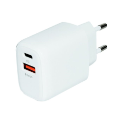Dual USB Pd And Qc Wall Charger White