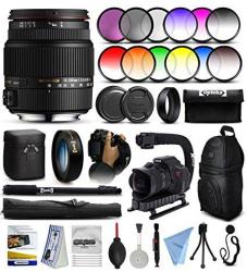 Sigma 18-200MM F3.5-6.3 II Dc Hsm Lens For Pentax 882109 + 12 Piece Filter Kit + 10X Macro Diopter + Stabilizer Handle + Backpack + 67" Monopod + Cl