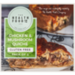 Frozen Gluten Free Chicken & Mushroom Quiches 2 X 150G