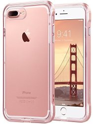 Apple 8 Plus Case 7 Plus Case Ulak Reinforced Frame Crystal Clear Durable Shock-absorption Flexible Soft Rubber Tpu Bumper Hybrid Protective Case For