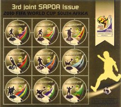 Swaziland - 2010 Fifa World Cup 3RD Joint Sapoa Issue Mnh