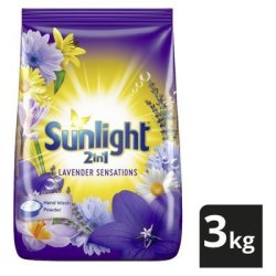Sunlight Lavender Sensations 2IN1 Hand Washing Powder Detergent 3KG