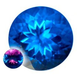 13.34ct Rare Blue Colour Change Fluorite G.i.s.a. Certified